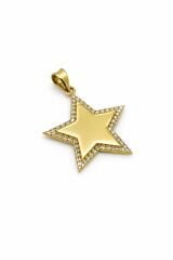 Taşlı Yıldız Kolye Ucu- KLY0766