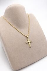 Taşlı Haç Kolye Ucu - KLY0810