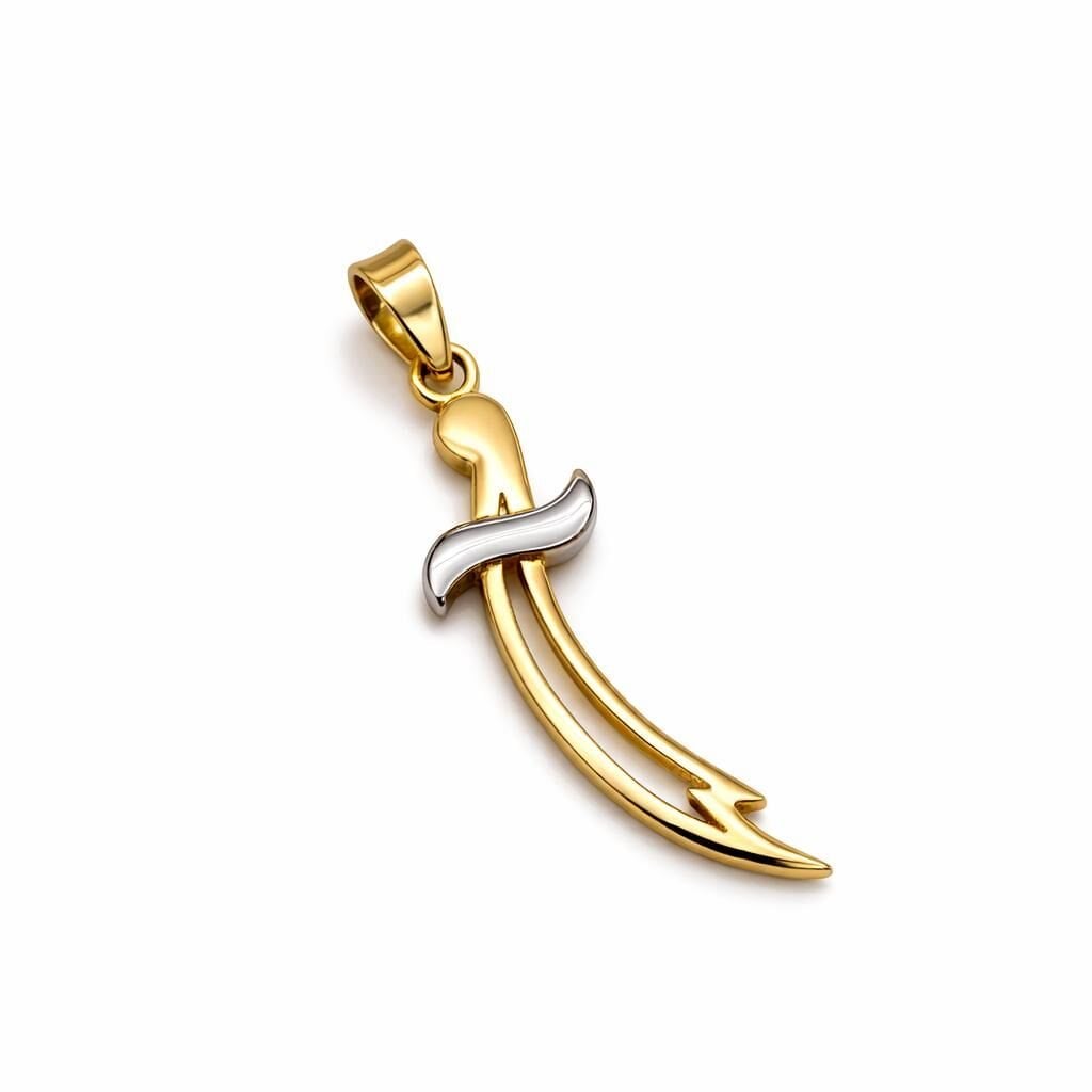 14 Ayar Altın Zülfikar Kılıcı Kolye Ucu - KLY0748