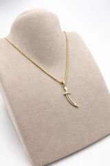 14 Ayar Altın Zülfikar Kılıcı Kolye Ucu - KLY0748