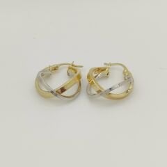 Çift Renk Halka Küpe - KP00698