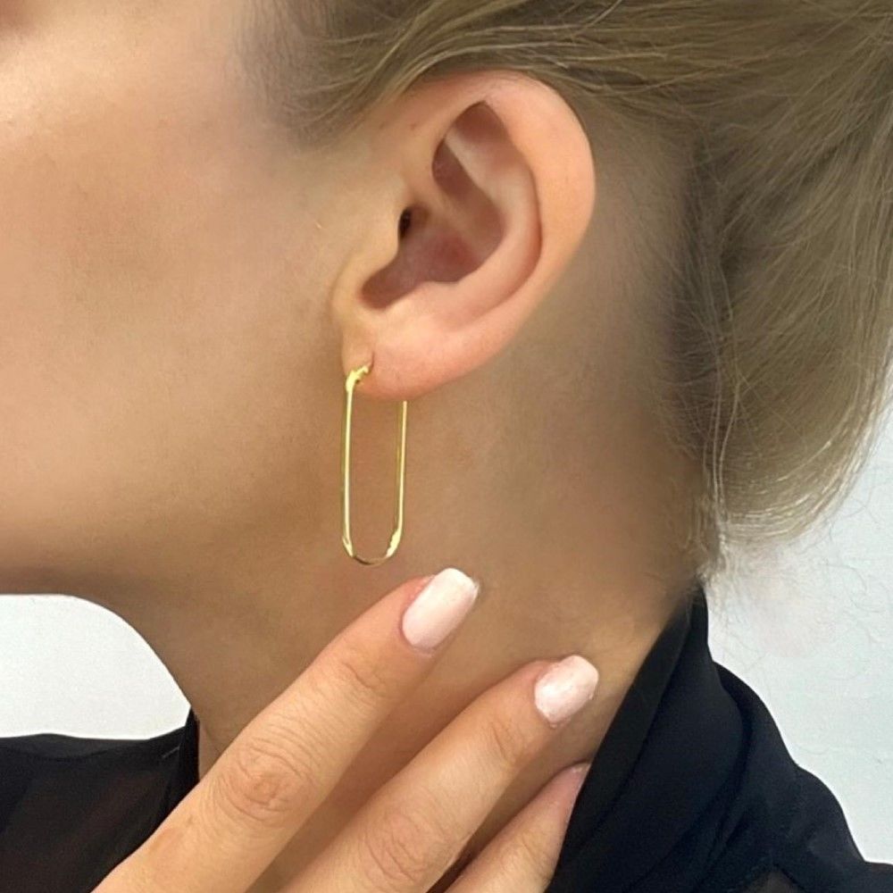 Oval Halka Küpe - KP00685