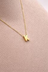 Altın K Harfi Kolye - KLY0919