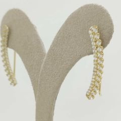 Çift Sıra Suyolu Küpe - KP00703