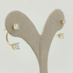 Çift Tektaş Küpe - KP00701