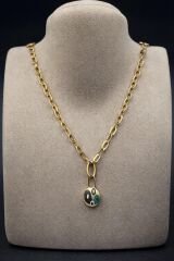 Mineli Halka Zincir Kolye - KLY0816