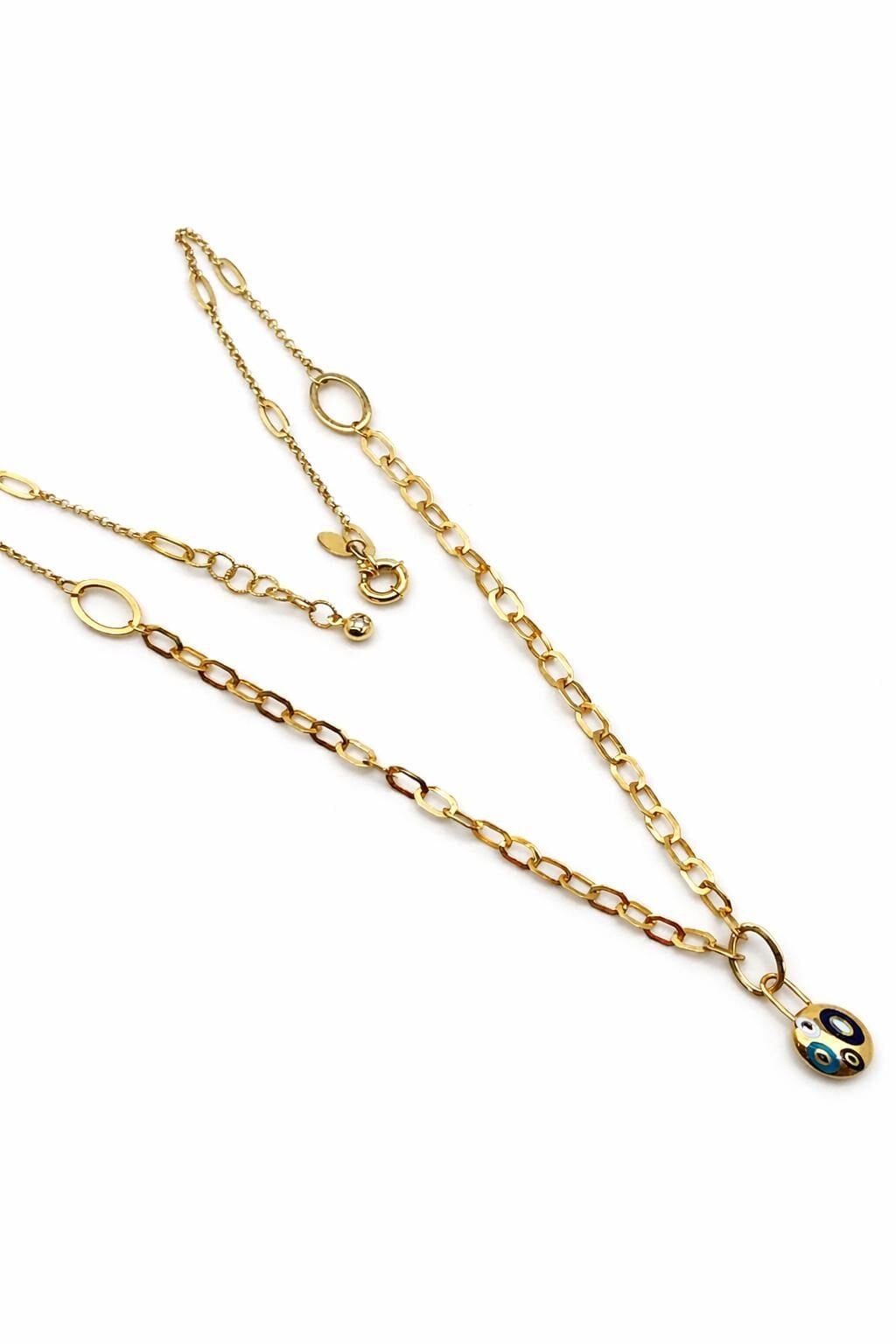 Mineli Halka Zincir Kolye - KLY0816