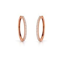 Taşlı Halka Küpe - KP00425