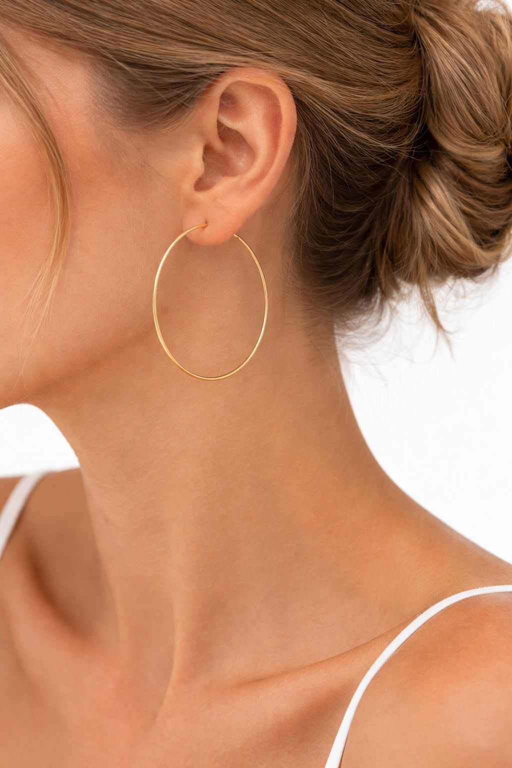 Gizli Kilitli Halka Küpe - KP00544