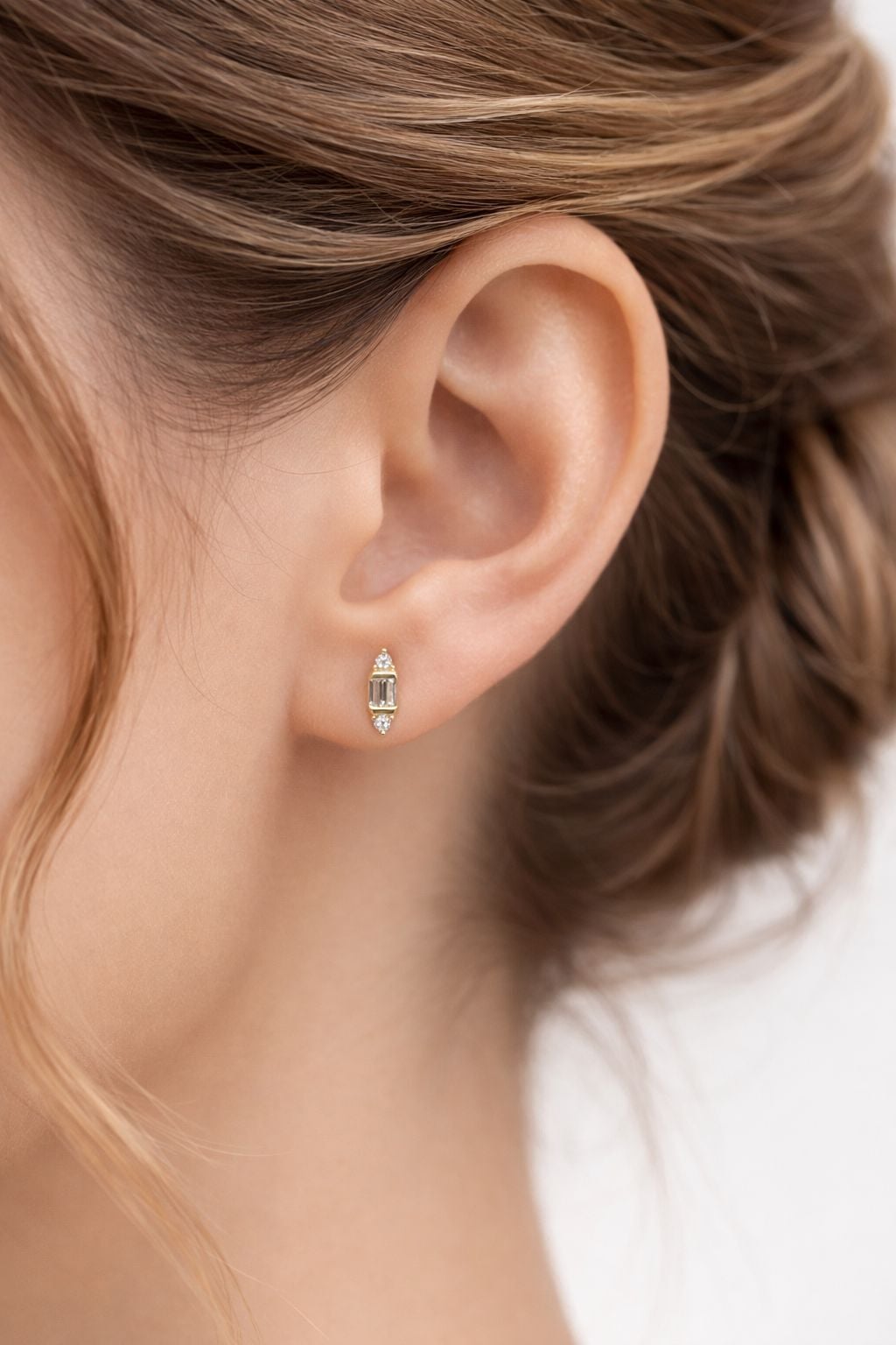 Taşlı Mini Küpe - KP00551