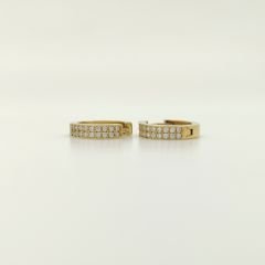 Taşlı Halka Küpe - KP00612