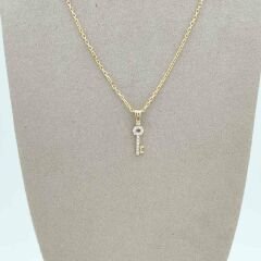 Taşlı Anahtar Kolye Ucu – KLU0397