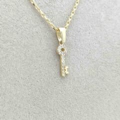 Taşlı Anahtar Kolye Ucu – KLU0397