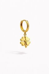 Yonca Sallantılı Halka Küpe - KP00646