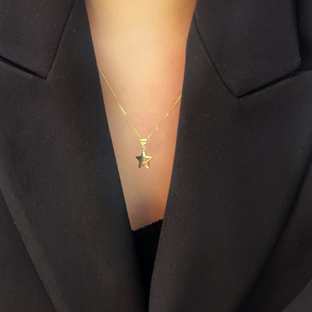 Üç Boyutlu Yıldız Kolye Ucu – KLU0387