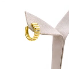 Taşlı Halka Küpe - KP00798