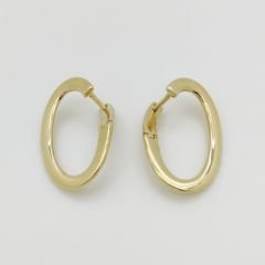 Tasarım Halka Küpe Oval – KP00734