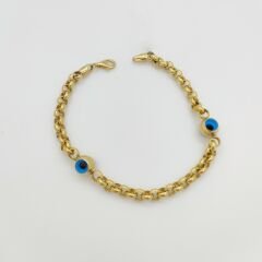 Nazar Boncuklu Kalın Zincir Bileklik - BLK0414