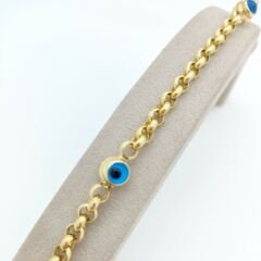 Nazar Boncuklu Kalın Zincir Bileklik - BLK0414