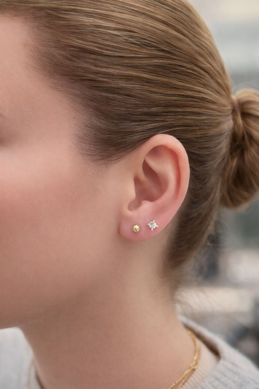 Lazer Kesim Top Küpe - KP00923