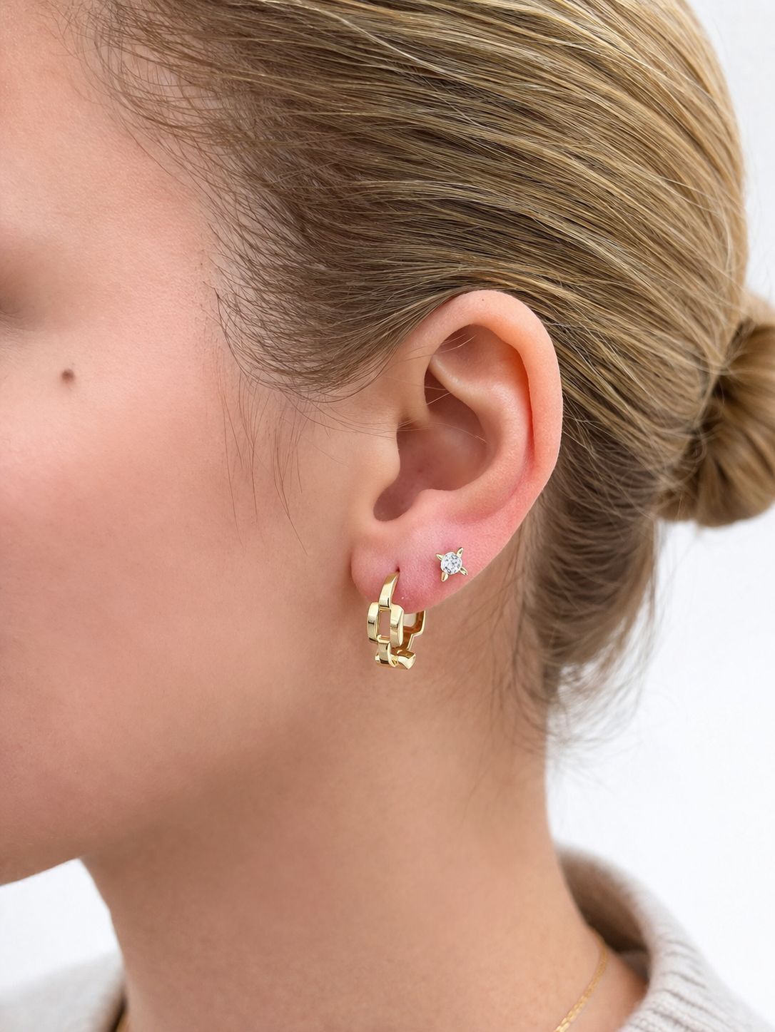 Şekilli Halka Küpe - KP00915