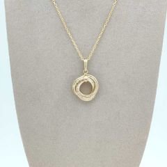 İç içe Geçmiş Halkalar Kolye Ucu – KLU0382