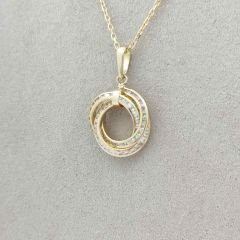 İç içe Geçmiş Halkalar Kolye Ucu – KLU0382