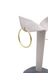 Lazer Detaylı Halka Küpe - KP00955