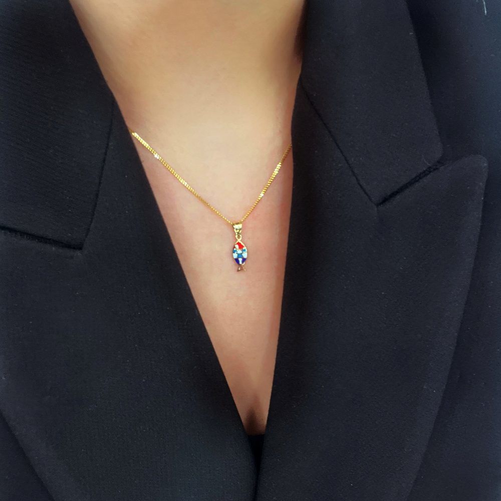 Renkli Balık Kolye Ucu – KLU0390