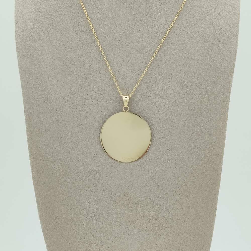 Yuvarlak Plaka Kolye Ucu – KLY0837