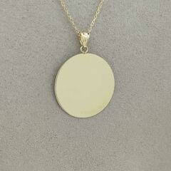 Yuvarlak Plaka Kolye Ucu – KLY0837