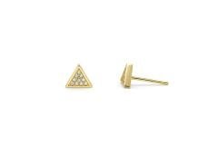 Taşlı Üçgen Küpe - KP00978