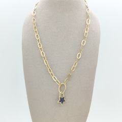 Renkli Yıldızlı Karışık Zincir Kolye – KLY0817