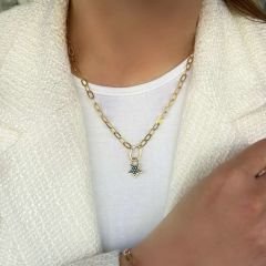 Renkli Yıldızlı Karışık Zincir Kolye – KLY0817