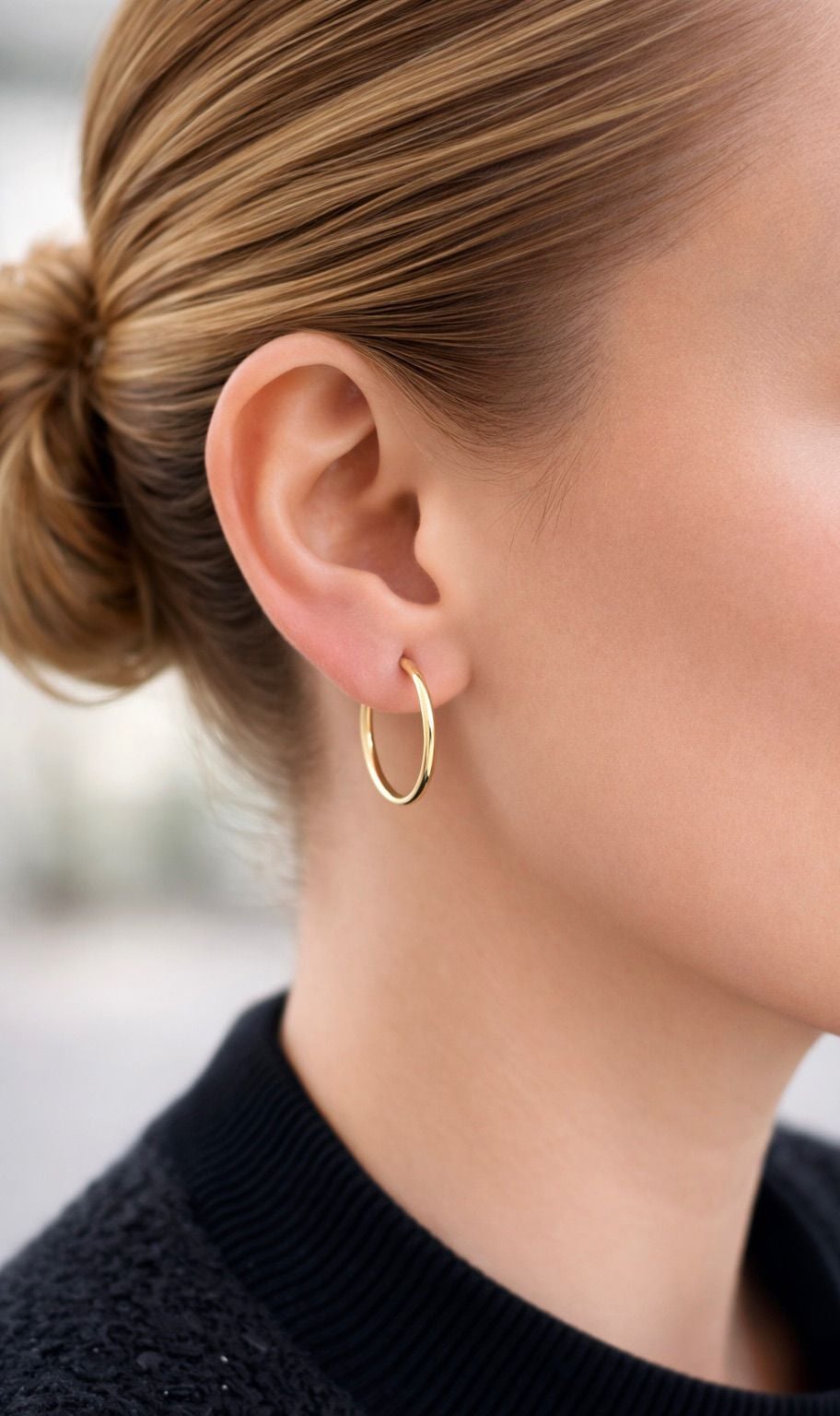 Gizli Kilitli Halka Küpe - KP00975