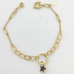 Renkli Yıldızlı Karışık Zincir Bileklik – BLK0587