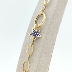 Renkli Yıldızlı Karışık Zincir Bileklik – BLK0587