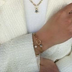 Renkli Yıldızlı Karışık Zincir Bileklik – BLK0587