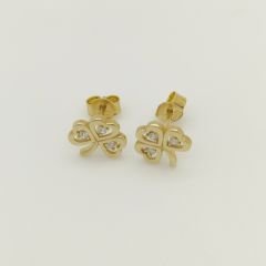 Taşlı Yonca Küpe - KP00599