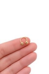 14 Ayar Altın Yarım Halka Kulak Piercing - KP00982