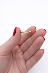 14 Ayar Altın Göbek Piercing - KP00987