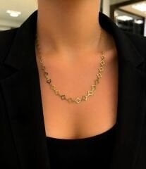 Yonca Figür Zincir Kolye - ZNC0250