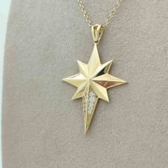 Taşlı Kutup Yıldızı Kolye Ucu – KLU0307