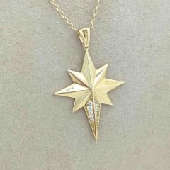 Taşlı Kutup Yıldızı Kolye Ucu – KLU0307