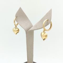 Kalp Sallantılı Halka Küpe - KP00629