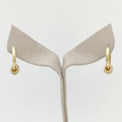 Taşlı Halka Sallantılı Halka Küpe - KP00697