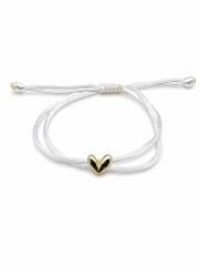 Kalpli Ayarlanabilir Beyaz İpli Bileklik - BLK1078