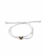 Kalpli Ayarlanabilir Beyaz İpli Bileklik - BLK1078