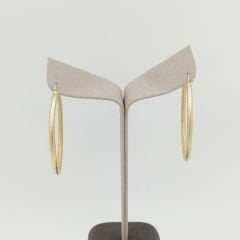 Hasır Dokulu Halka Küpe - KP00623