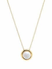 Beyaz Mineli Zincir Kolye - KLY1067